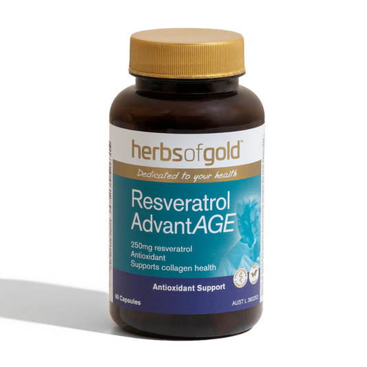 Herbs of Gold 白藜芦醇 AdvantAGE 60 粒胶囊