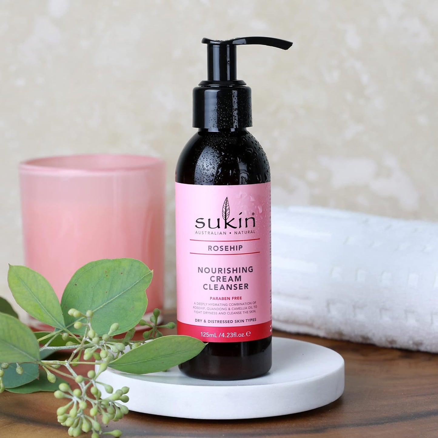 Sữa rửa mặt dưỡng da Sukin Rosehip 125ml