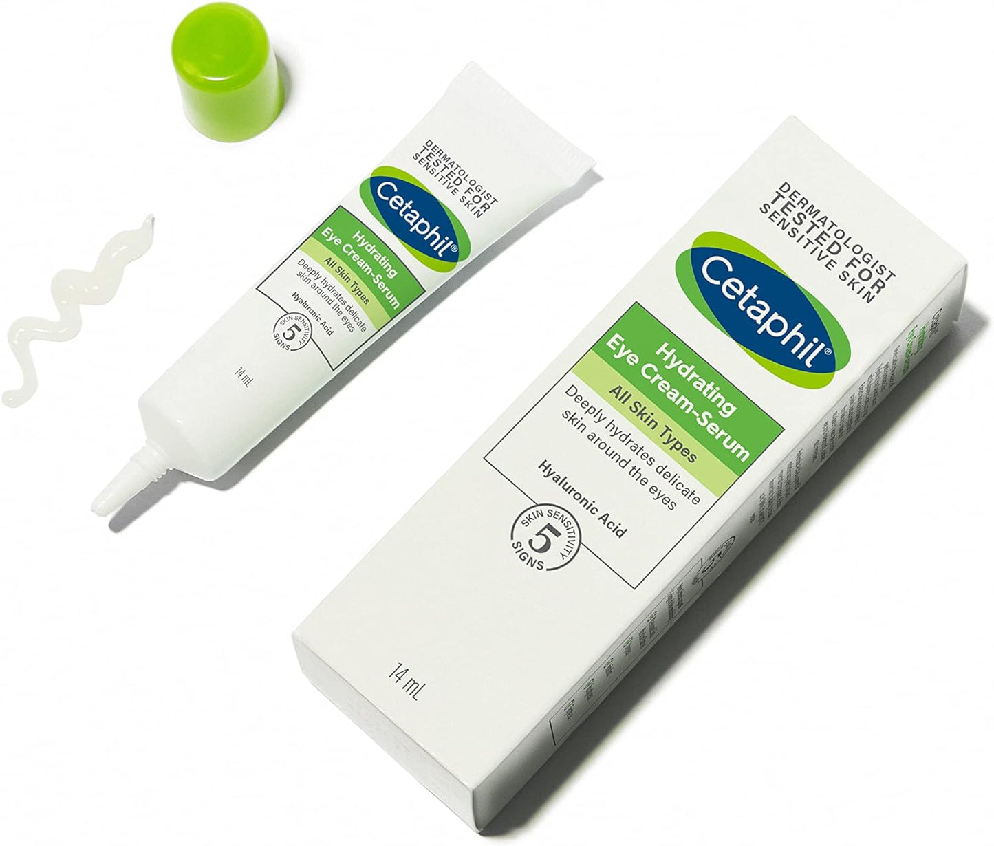 Kem dưỡng ẩm mắt Cetaphil Face Hydrating Eye Cream-Serum với Hyaluronic Acid 14ml