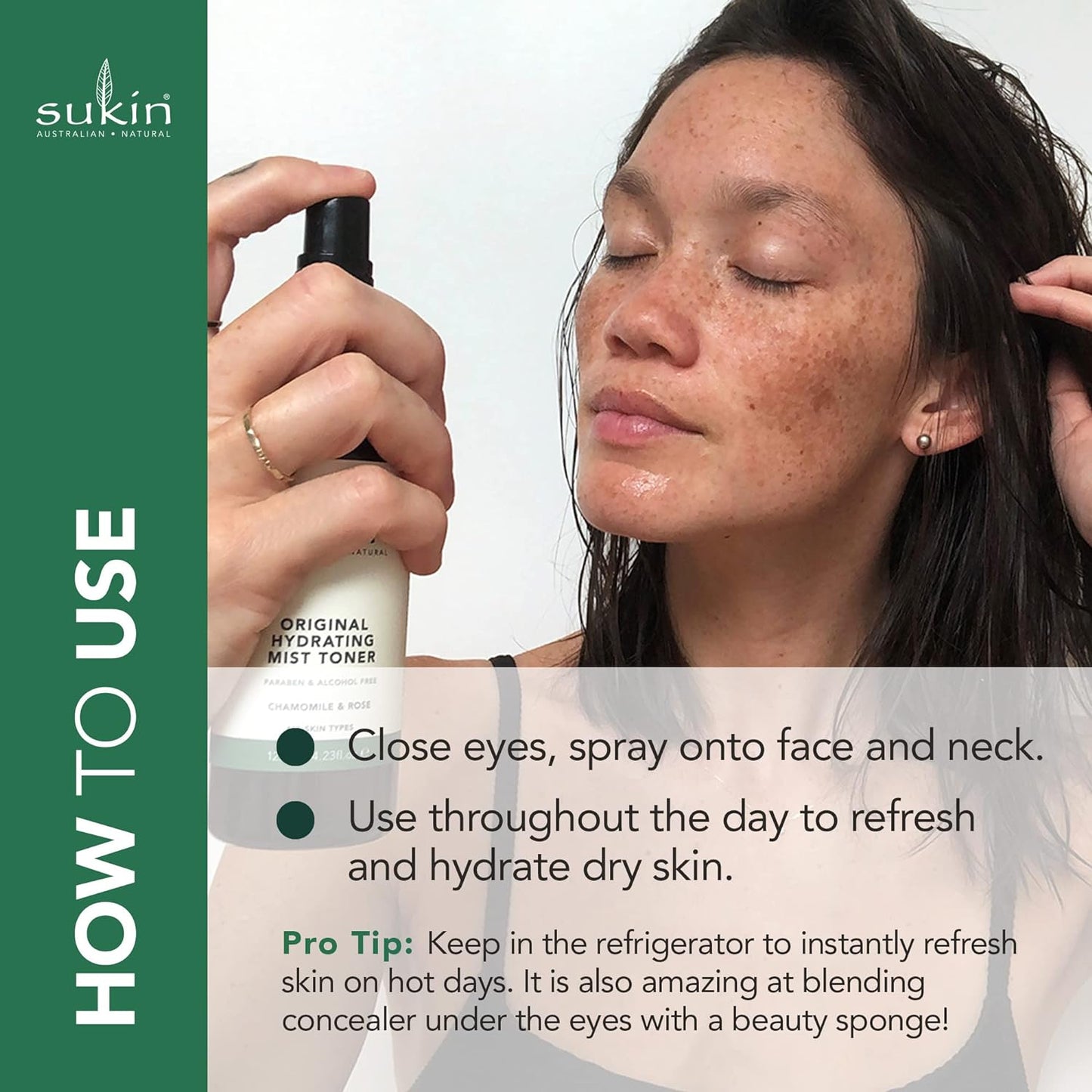 Nước hoa hồng Sukin Signature Hydrating Mist Toner 250ml