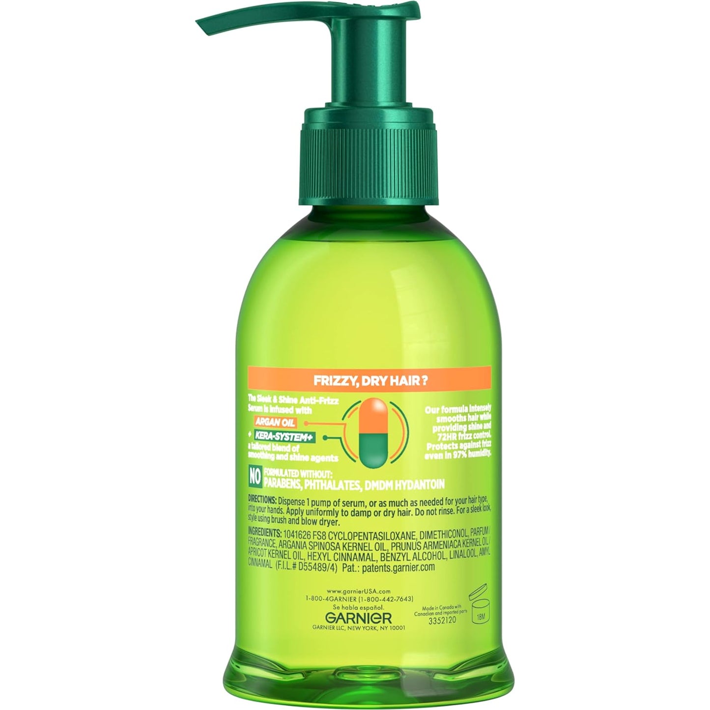 Huyết thanh làm dịu chống xơ rối Garnier Fructis Sleek & Shine 150mL