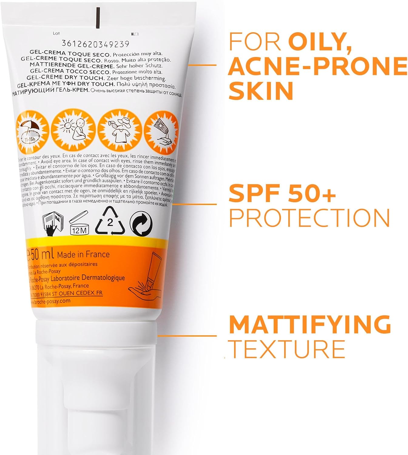 Kem chống nắng có màu La Roche-Posay Anthelios XL Dry Touch SPF50+ 50ml