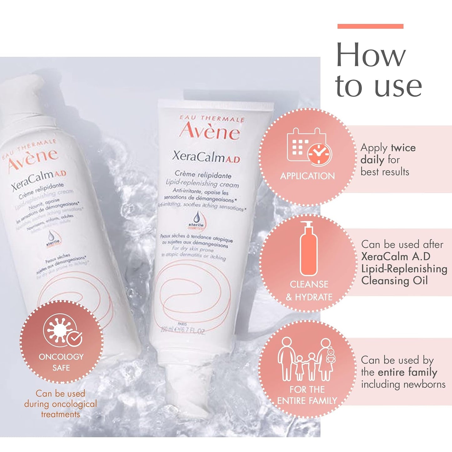 Avene XeraCalm AD 脂质补充霜 400ml