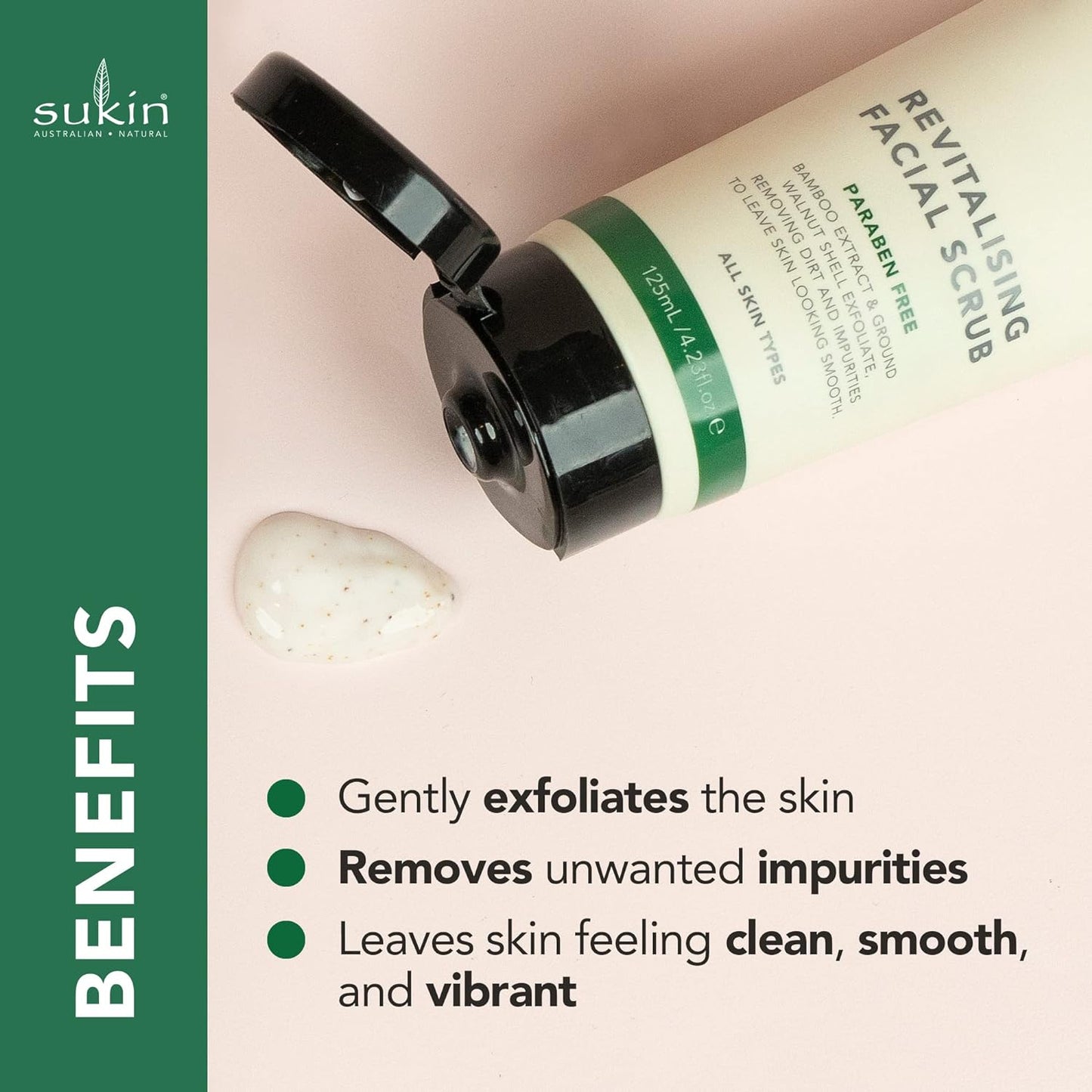 Sữa rửa mặt tái tạo da Sukin Signature Revitalising Facial Scrub 125mL