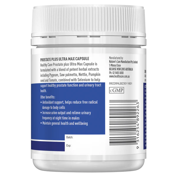 Healthy Care Prostate Plus Ultramax 60 viên nang