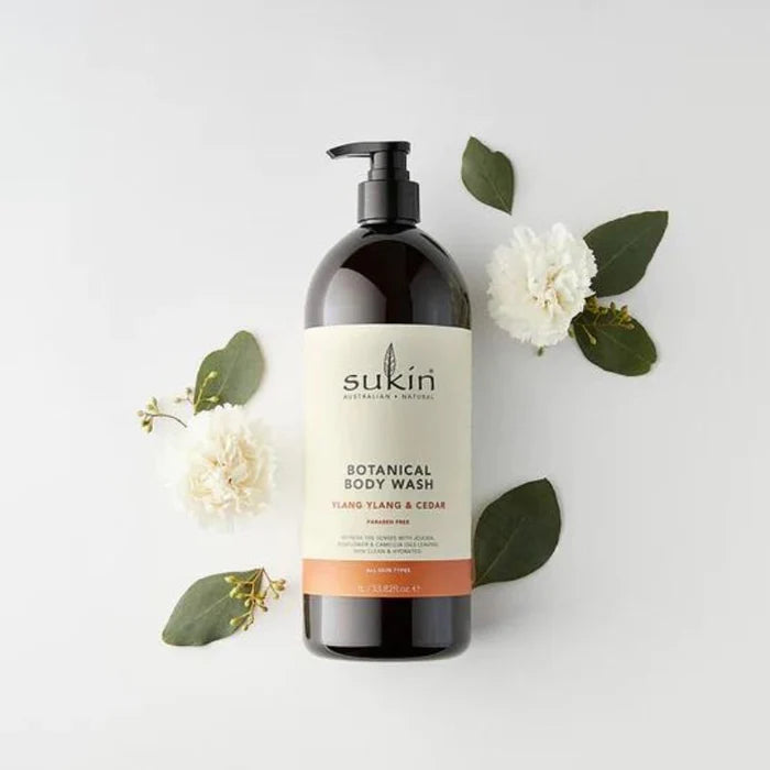 Sukin 植物沐浴露 依兰依兰与雪松 1 升泵装