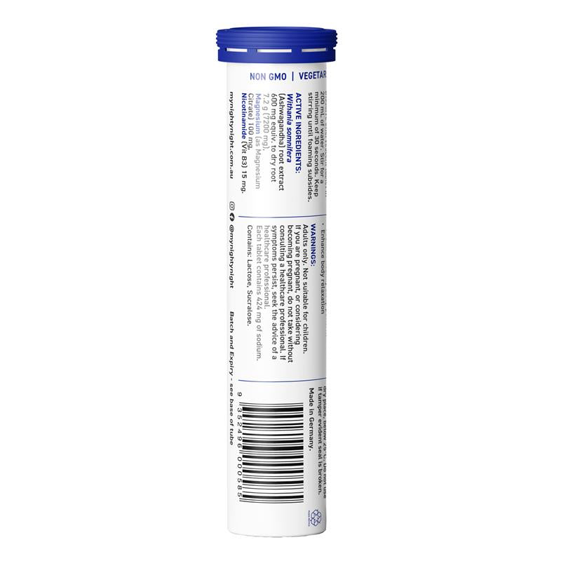 Viên sủi Nighty Night Sleep hương Elderberry 14 viên