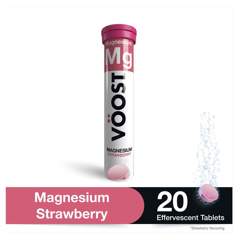 Viên sủi Voost Magnesium Strawberry 20 viên