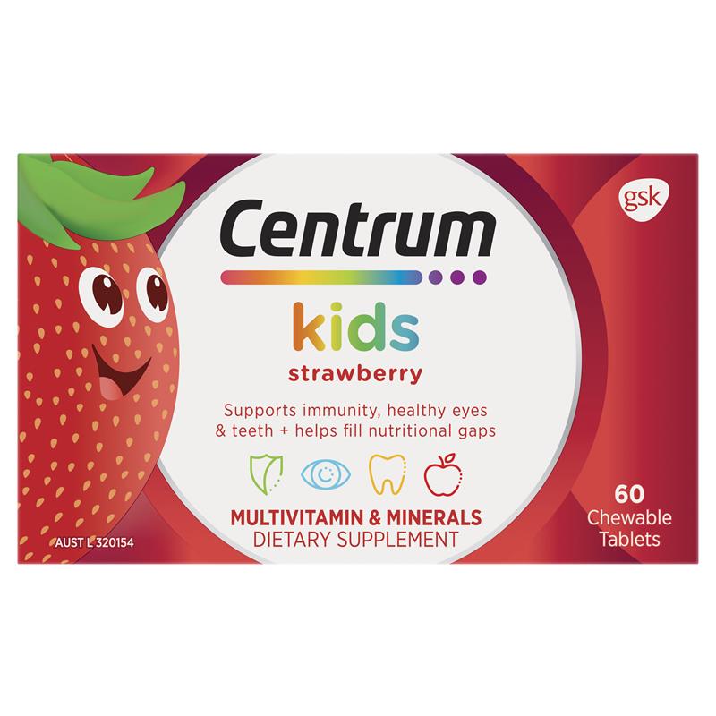 Centrum 儿童复合维生素 60 片草莓味