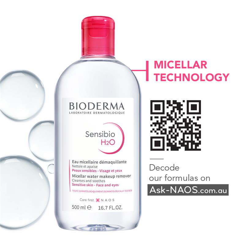 Bioderma Sensibio H2O Soothing Micellar Water Cleanser 500ml