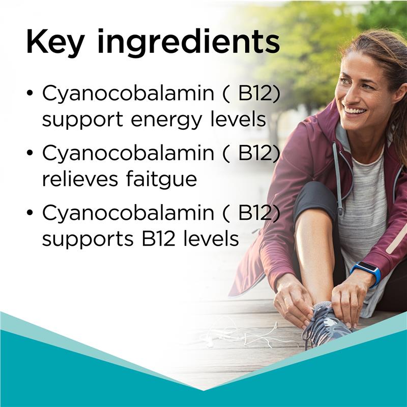 Blackmores B12 Rapi-Melt 1000mcg Energy Support Vitamin B 60 Viên
