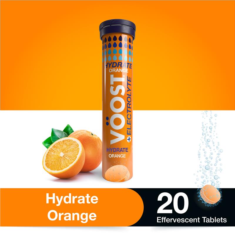 Viên sủi bọt Voost Hydrate Orange gói 20 viên