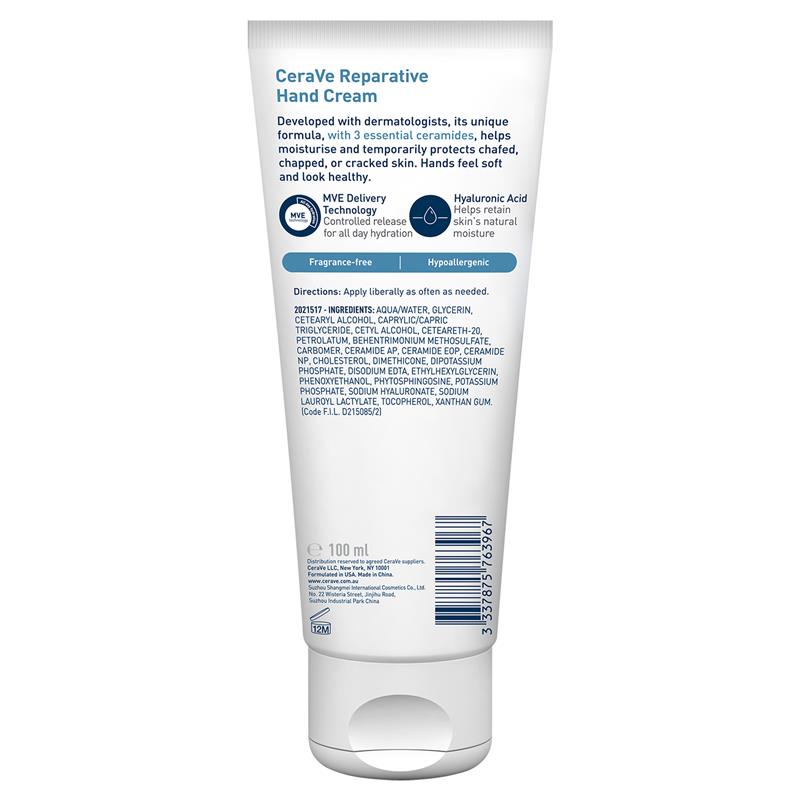 Kem dưỡng da tay Cerave Reparative 100ml