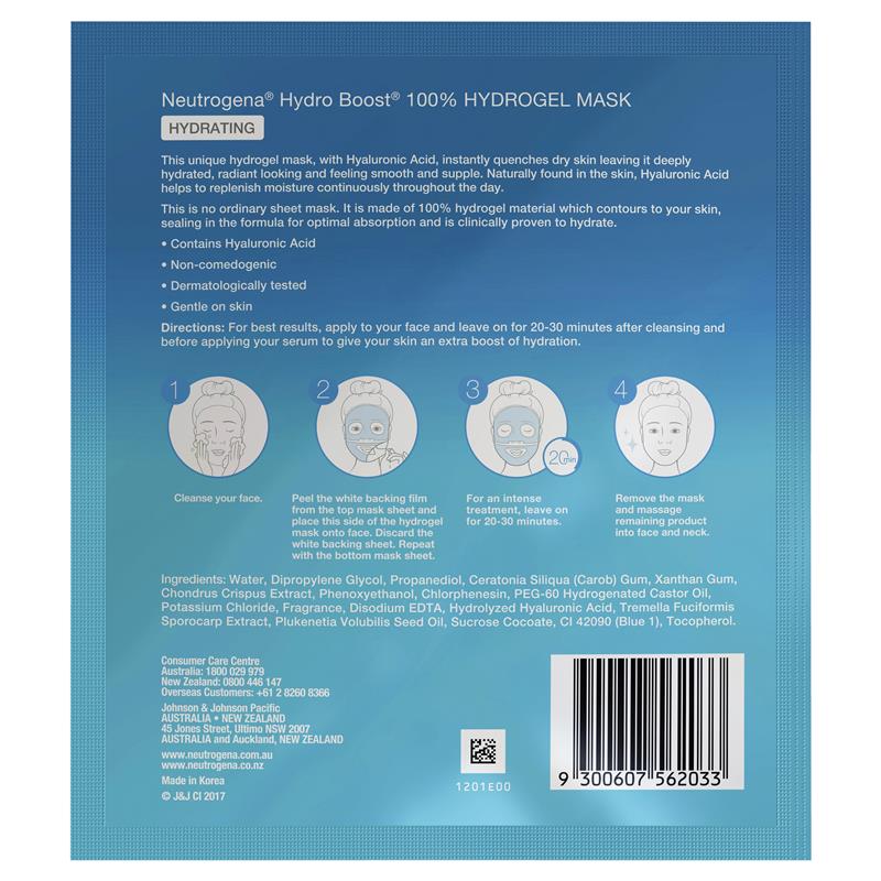 Mặt nạ dưỡng ẩm Neutrogena Hydro Boost Hydrating Hydrogel Mask 30g