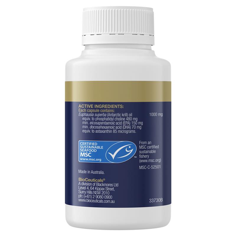 BioCeuticals UltraClean® 磷虾油浓缩液 60 粒胶囊
