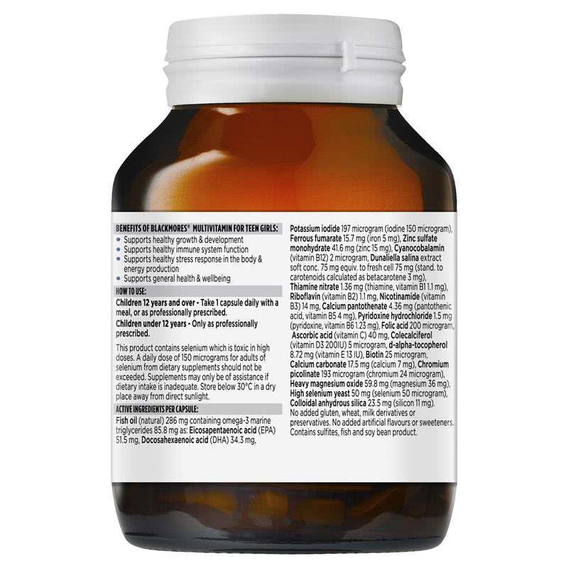 Vitamin tổng hợp Blackmores cho bé gái tuổi teen 60 viên