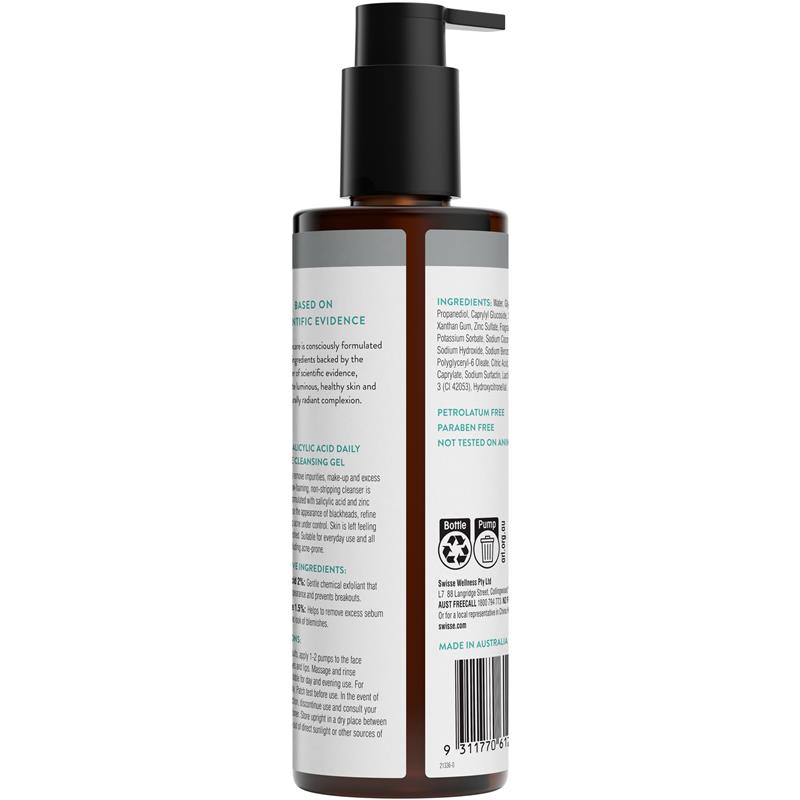 Swisse Skincare 水杨酸每日平衡洁面啫喱 200ml