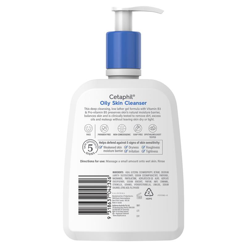 Sữa rửa mặt cho da dầu Cetaphil 500ml