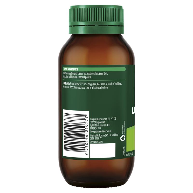Thompson's Natural Liquid Calcium 60 Capsules New Formula