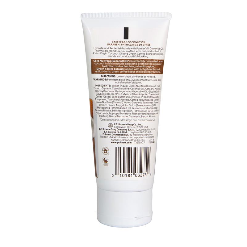 Palmer's Coconut Oil Hand Cream Tube 96g