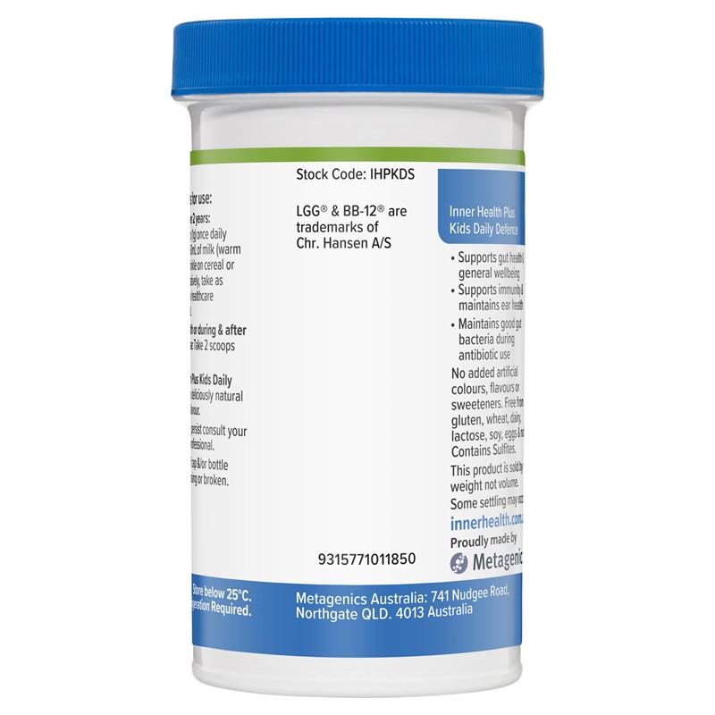 Inner Health Plus Kids Daily Defence Probiotic 60g Powder