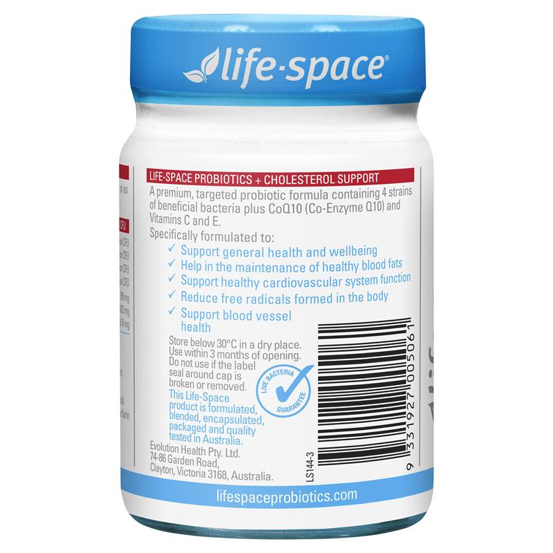 Life-Space 益生菌+胆固醇支持 50 粒胶囊