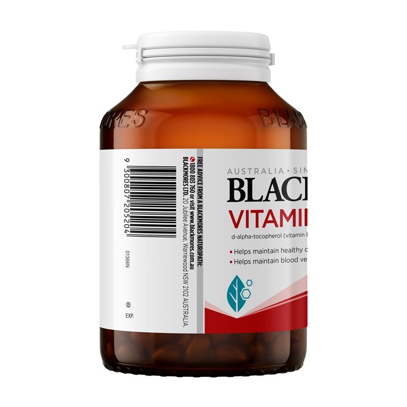 Blackmores Vitamin E 1000IU Cholesterol Health 100 Viên