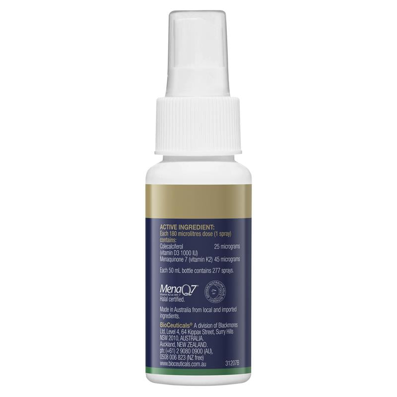 BioCeuticals D3 + K2 喷雾 50毫升