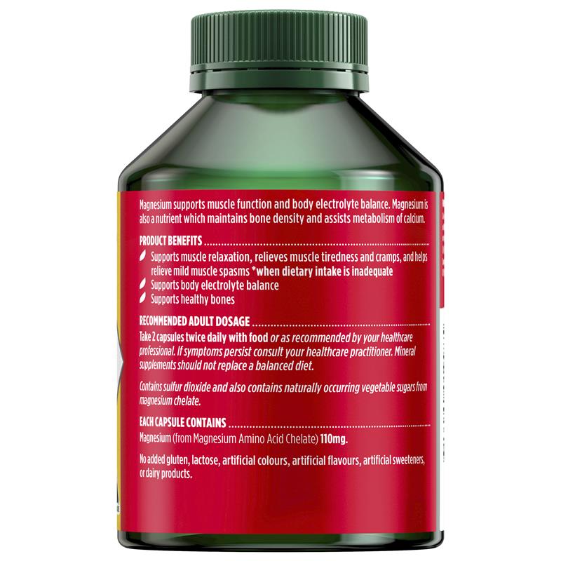 Nature's Own Magnesium Chelate 500Mg 250 Viên nang Kích thước độc quyền
