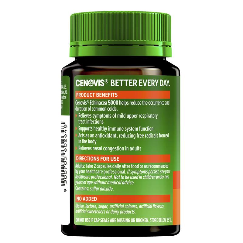 Cenovis Echinacea 5000 免疫支持胶囊 60 粒