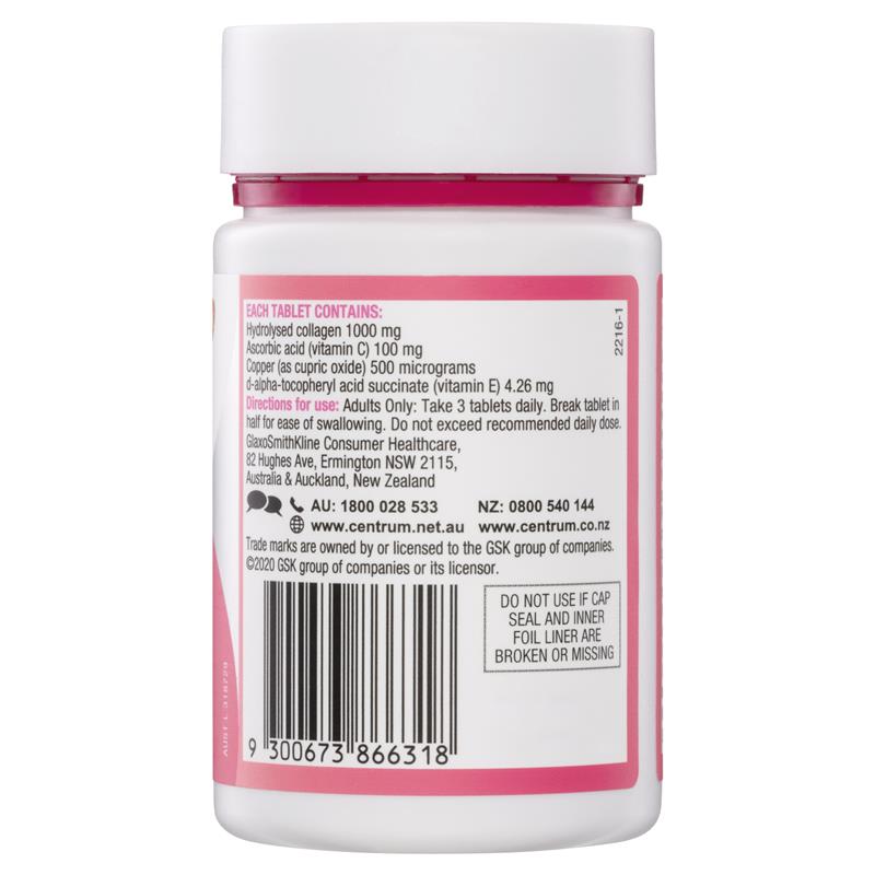 Centrum Collagen Boost & Glow 50 Tablets