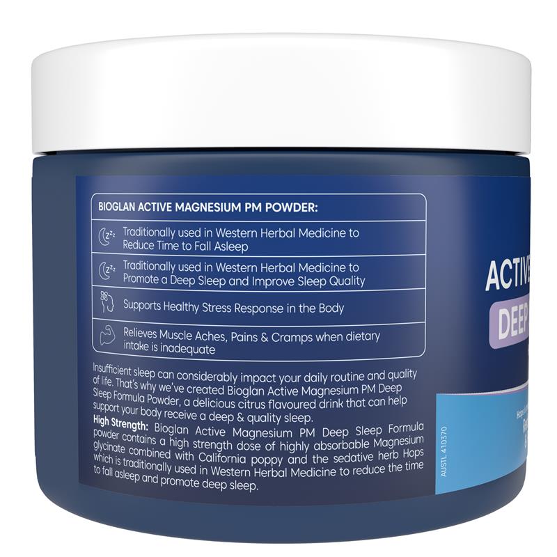 Bioglan Active Magnesium PM Deep Sleep Formula 240g
