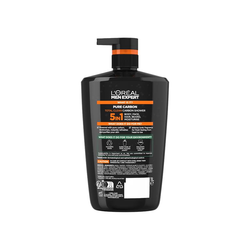 Sữa tắm L'Oreal Paris Men Expert Pure Carbon 1L
