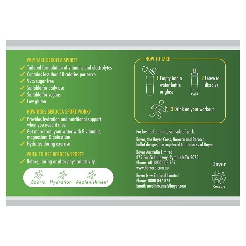 Berocca 运动电解质粉橙色 14 包