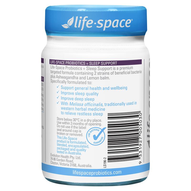 Life-Space 益生菌+睡眠支持 30 粒胶囊