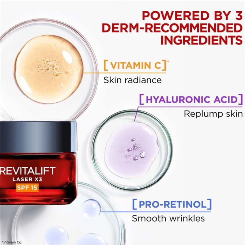 L'Oreal Paris Revitalift Laser X3 Day Cream SPF 15 50ml