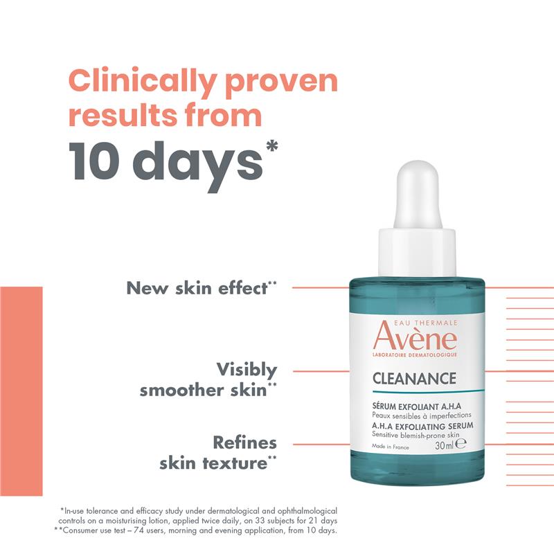 Avene Cleanance Aha Exfoliating Serum 30ml