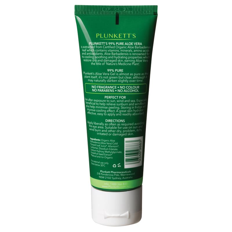 Plunketts 99% Pure Aloe Vera Soothing Gel 75g