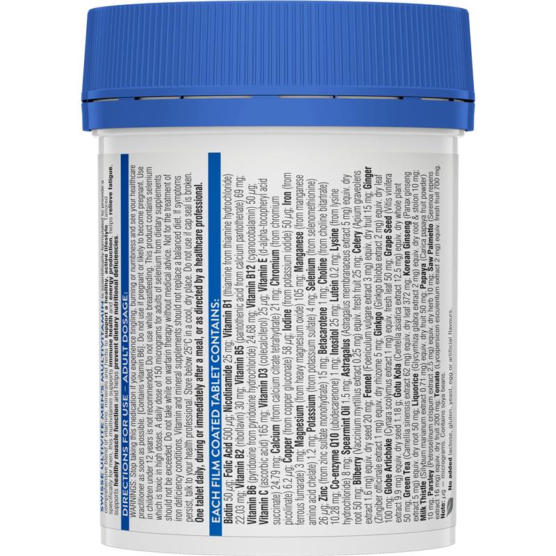 Swisse Mens Multivitamin 120 Viên