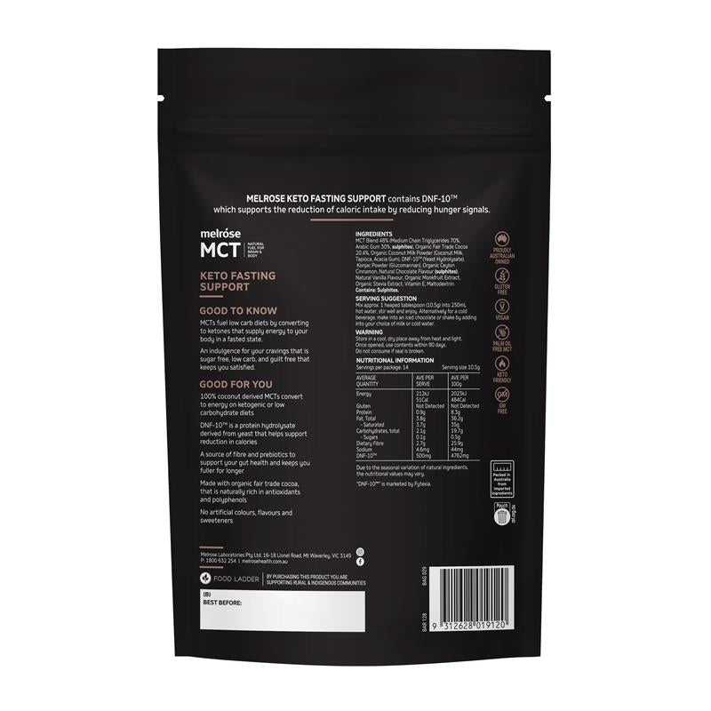 Bột hỗ trợ ăn kiêng Melrose MCT Keto 150g