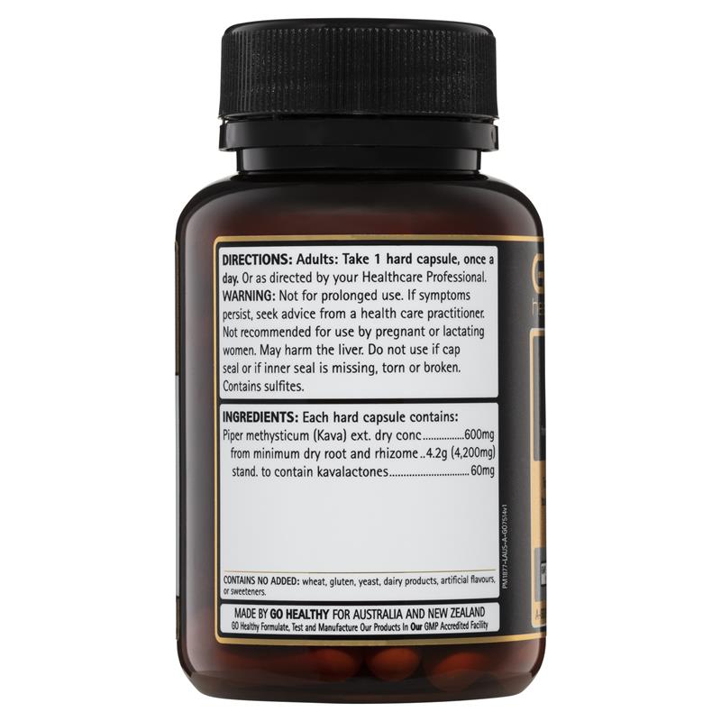 GO Healthy Kava 4200 1-a-day 60 Vege Capsules