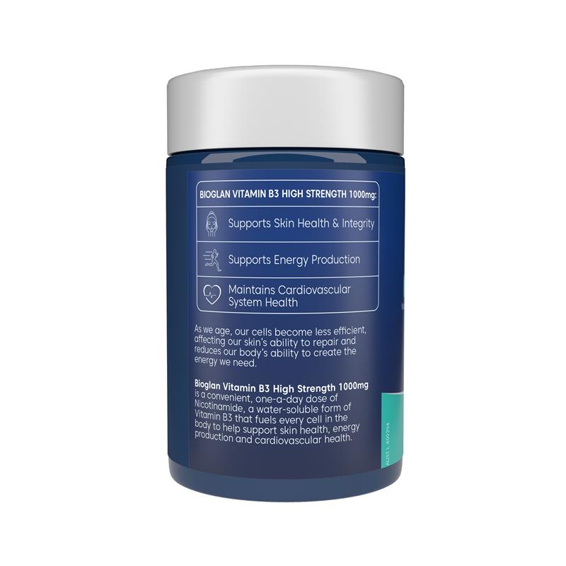 Bioglan Vitamin B3 hàm lượng cao 1000mg 60 viên