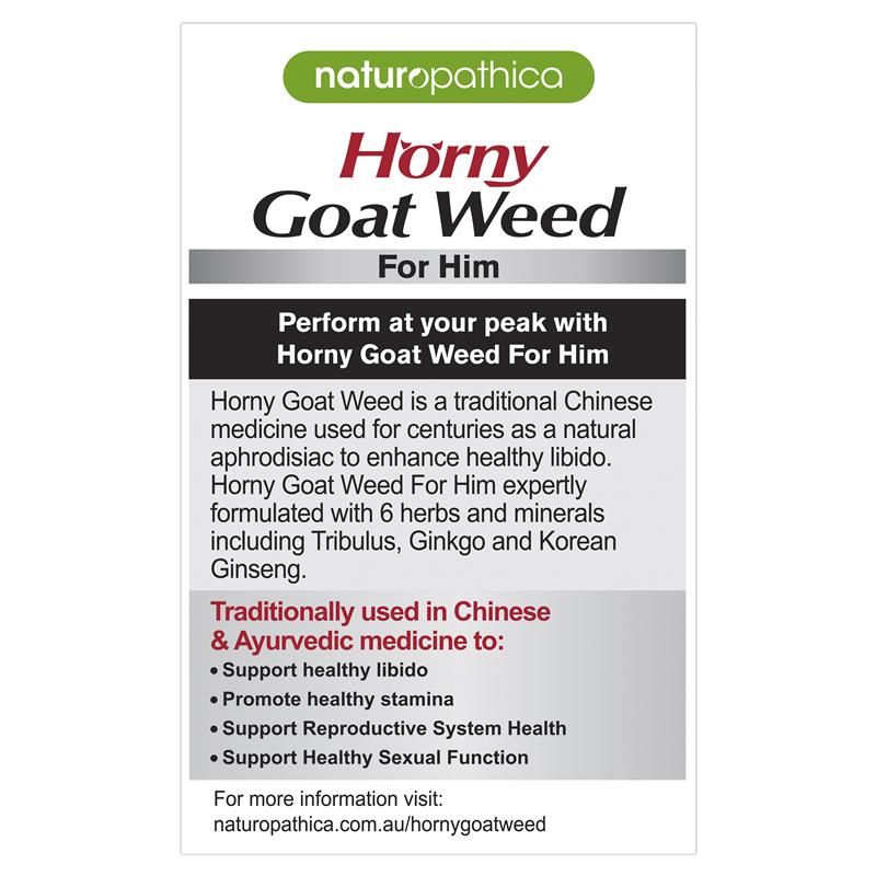 Naturopathica Horny Goat Weed dành cho nam giới 50 viên