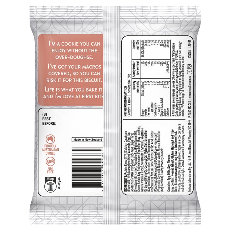 Bánh quy sô cô la Melrose Ignite Keto 60g