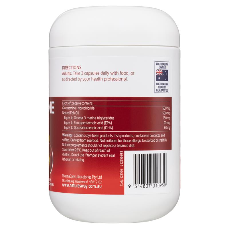 Nature's Way Glucosamine + Dầu cá 200 Viên nang mềm