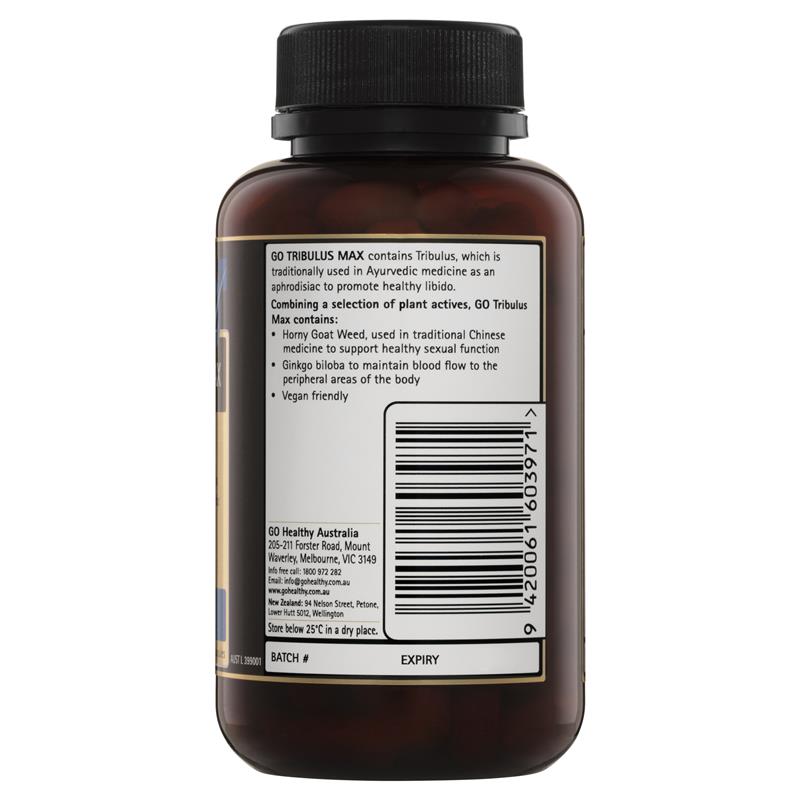 Go Healthy Tribulus Max 120 Vegan Capsules