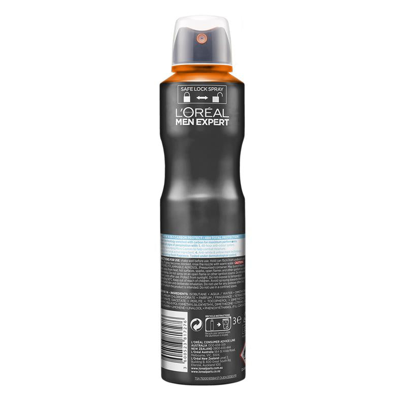 L'Oreal Men Expert Deodorant Carbon Protect Aerosol 250ml