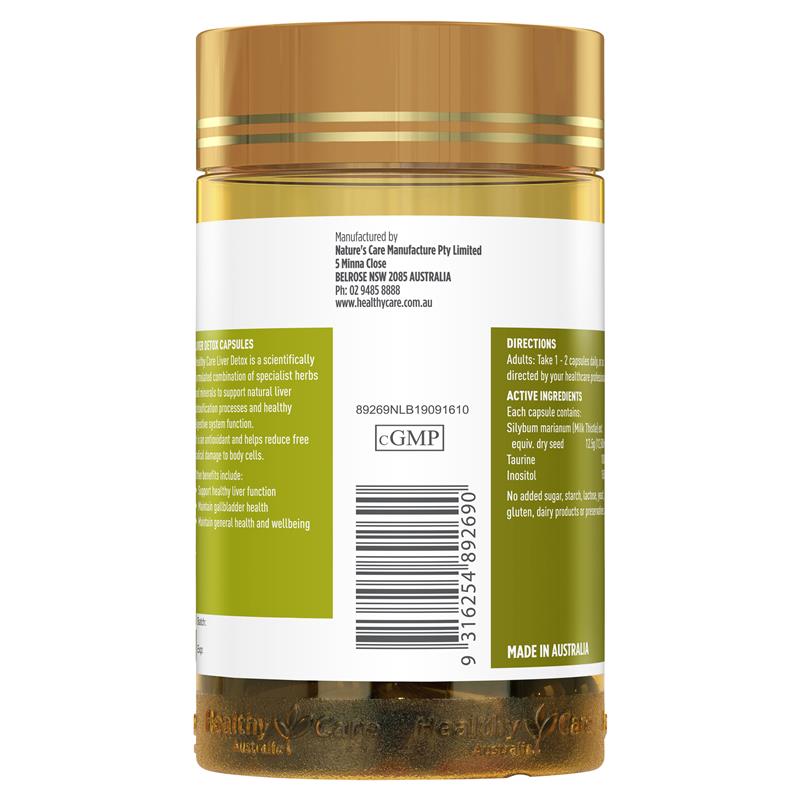 Healthy Care 肝脏排毒胶囊 100 粒
