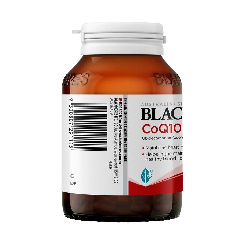 Blackmores CoQ10 150mg Vitamin cho sức khỏe tim mạch 125 viên nang Gói giá trị