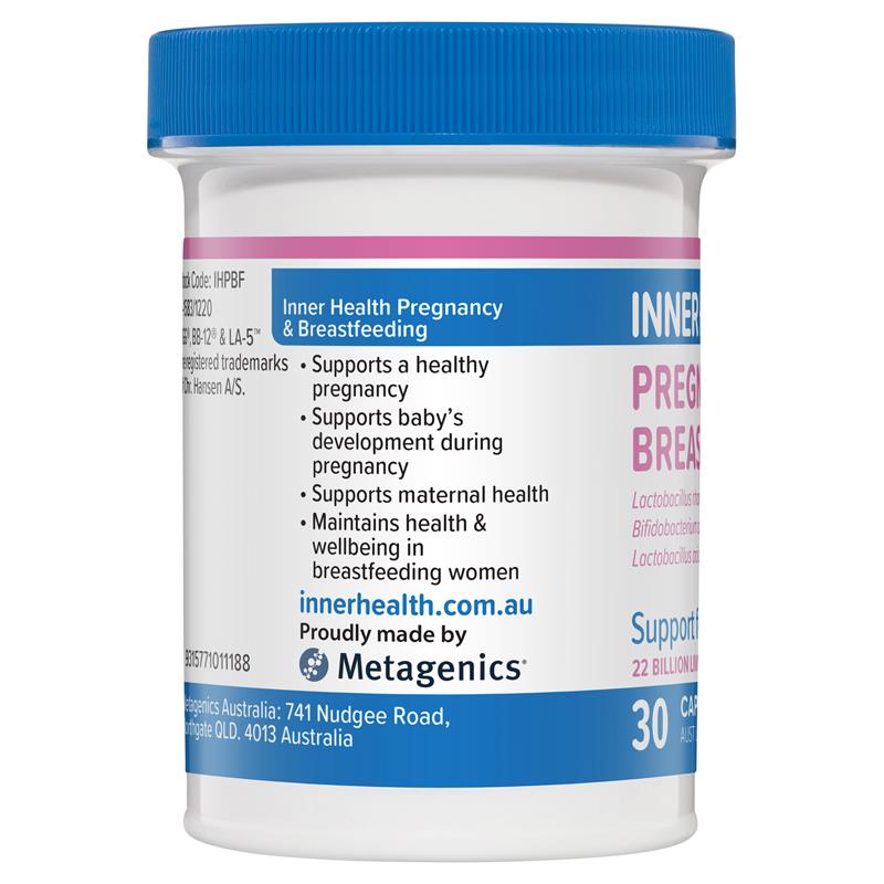 Inner Health Pregnancy & Breastfeeding Probiotic 30 Capsules